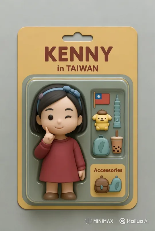 Animated 'Kenny in Taiwan' Figurine Showcases Its Features – AI Generated Video | Hailuo AI