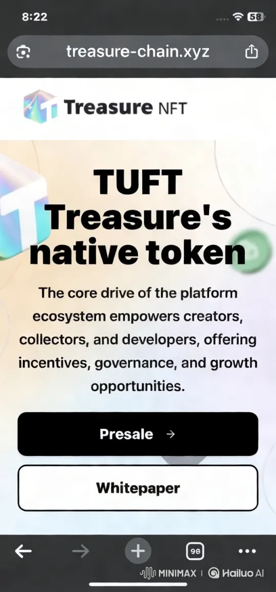 Treasure NFT Platform: Empowering Creators and Collectors – AI Generated Video | Hailuo AI