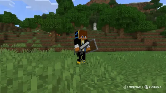 Minecraft Character Transforms into Rocket, Reaches Moon – AI Generated Video | Hailuo AI