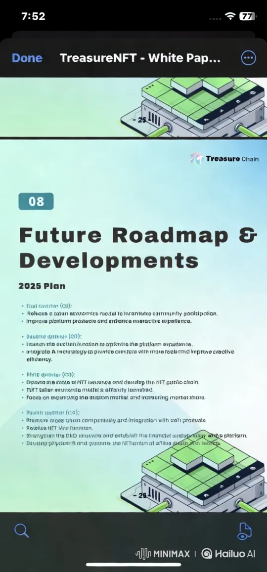 TreasureNFT 2025 Roadmap: Token, AI, Expansion & Cross-Chain – AI Generated Video | Hailuo AI