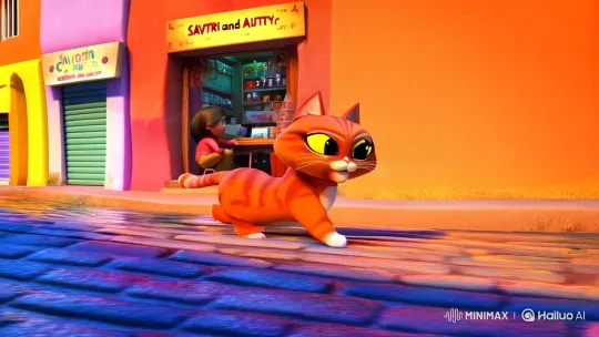Title: "Cat and Dog Showdown – Who is the Street King?" – AI Generated Video | Hailuo AI