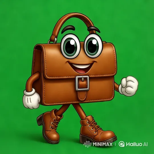 Animated Bag Struts with Vigor in Colorful Scene – AI Generated Video | Hailuo AI