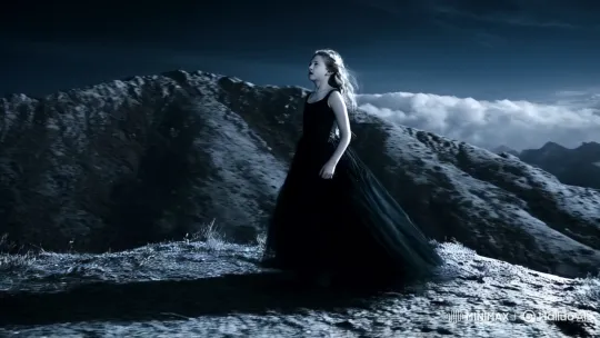 Girl Transforms into Winged Demon on High Mountain Under Full Moon – AI Generated Video | Hailuo AI