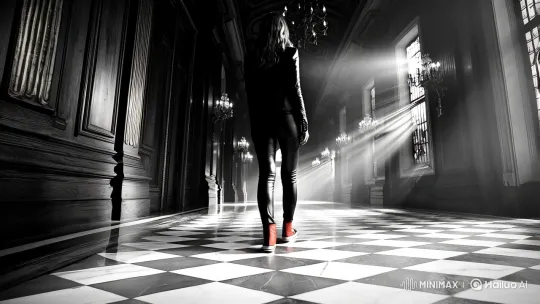 Woman in Red Sneakers: Haunting Cinematic Beauty – AI Generated Video | Hailuo AI