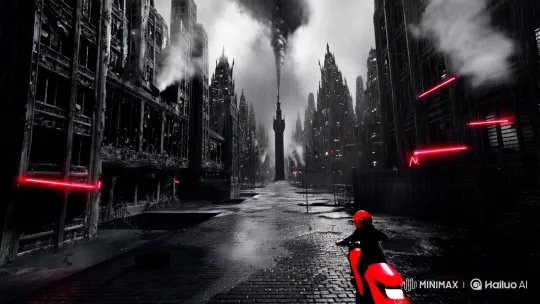 Dystopian Cityscape: Cinematic 8K HDR Panorama – AI Generated Video | Hailuo AI