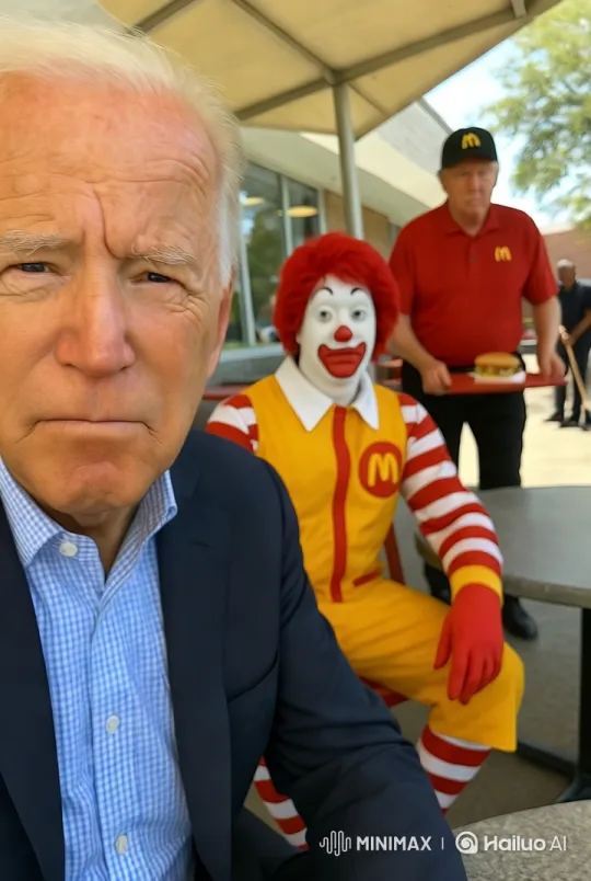 Accidental iPhone Selfie Captures Candid Moment at McDonald's – AI Generated Video | Hailuo AI