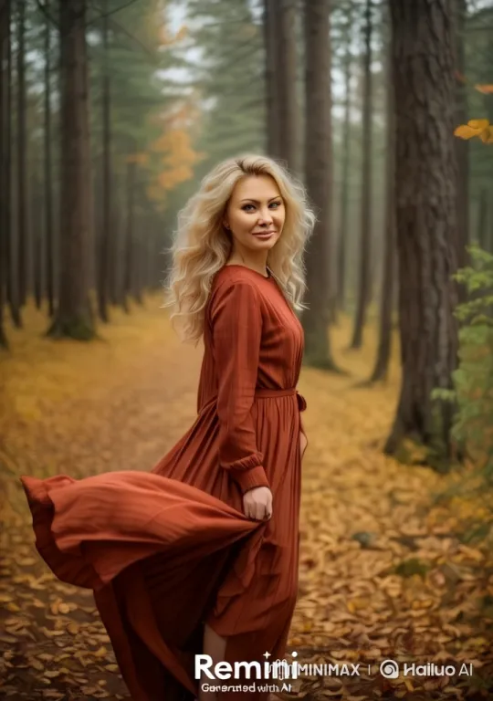 Autumn Forest: Woman and Horse Blend with Nature – AI Generated Video | Hailuo AI