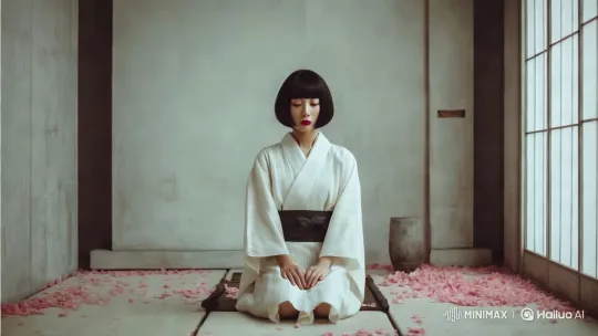 Traditional Japanese Tea Ceremony: A Moment of Tranquility – AI Generated Video | Hailuo AI