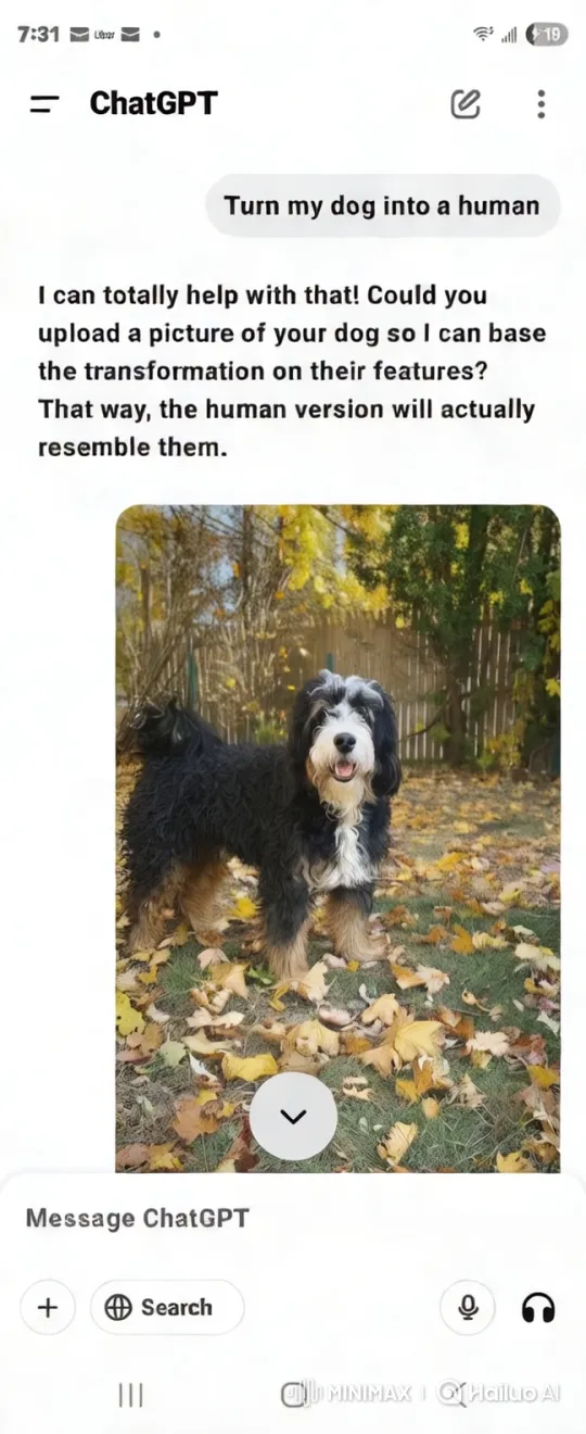 Dog Playfully Chasing Tail in Autumn Leaves – AI Generated Video | Hailuo AI