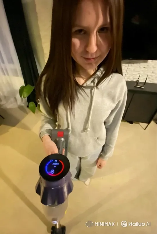 Dancer's Graceful Transition from Cleaning to Art – AI Generated Video | Hailuo AI