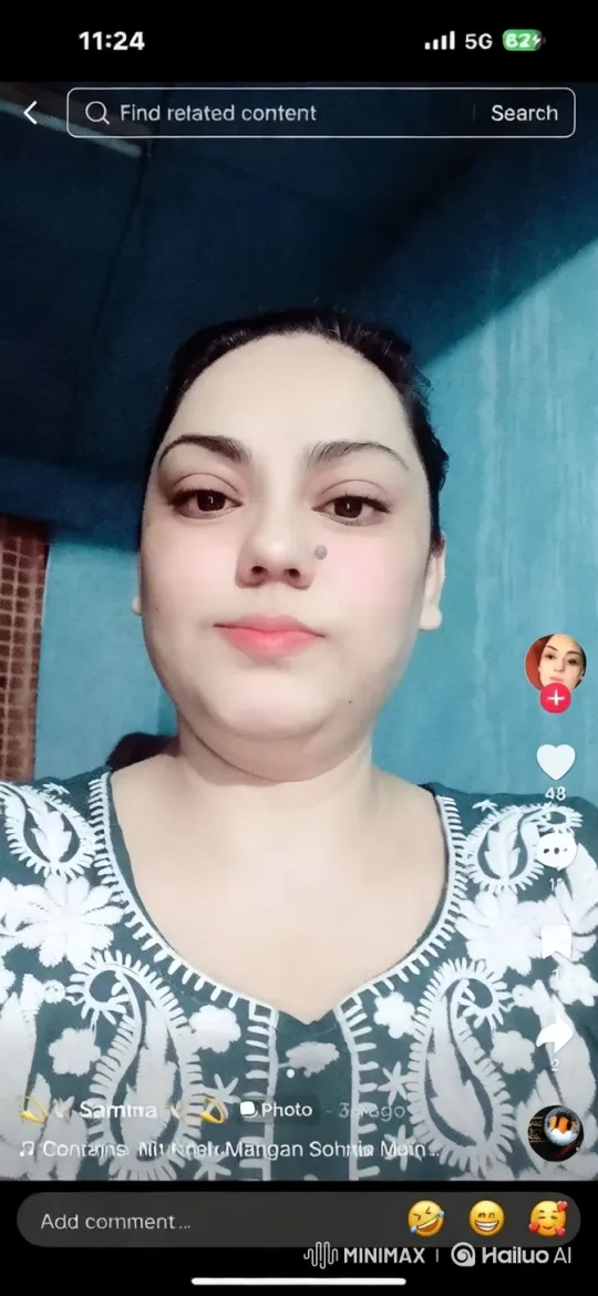 Pakistani Woman Showcases Traditional Attire in Intimate Setting – AI Generated Video | Hailuo AI