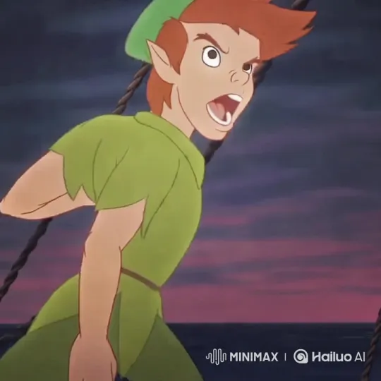 Peter Pan's Dramatic Sunset Confrontation – AI Generated Video | Hailuo AI