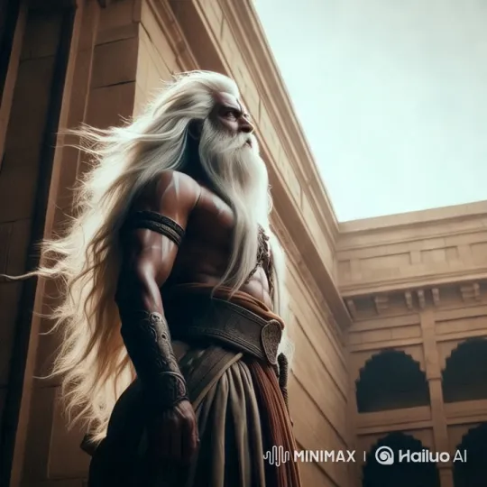 Timeless Warrior in Majestic Ancient Setting – AI Generated Video | Hailuo AI