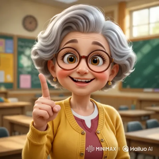 Grandmotherly Teacher Welcomes Class in Cozy Classroom – AI Generated Video | Hailuo AI