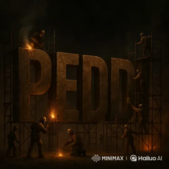 Dramatic Construction of 'PEDDI' Title by Tiny Workers – AI Generated Video | Hailuo AI