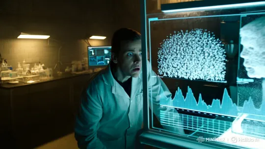 Scientist Monitors Tissue Crystallization Amidst Chilling Frost – AI Generated Video | Hailuo AI