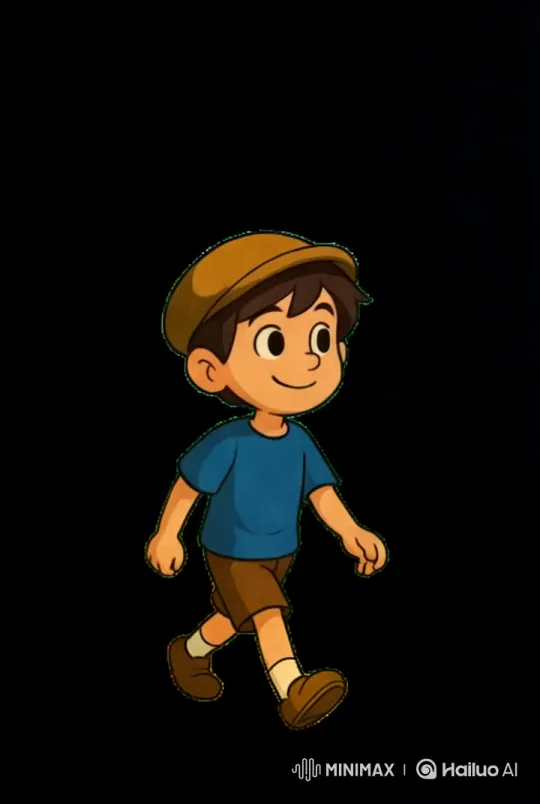 Young Boy's Time Travel Adventure in Animated Cityscape – AI Generated Video | Hailuo AI