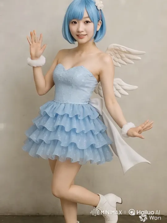 Angel Character Performs Heart and Gestural Dance – AI Generated Video | Hailuo AI