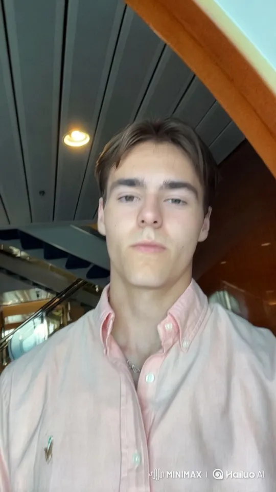 Young Man Interacts with Models in Elegant Setting – AI Generated Video | Hailuo AI