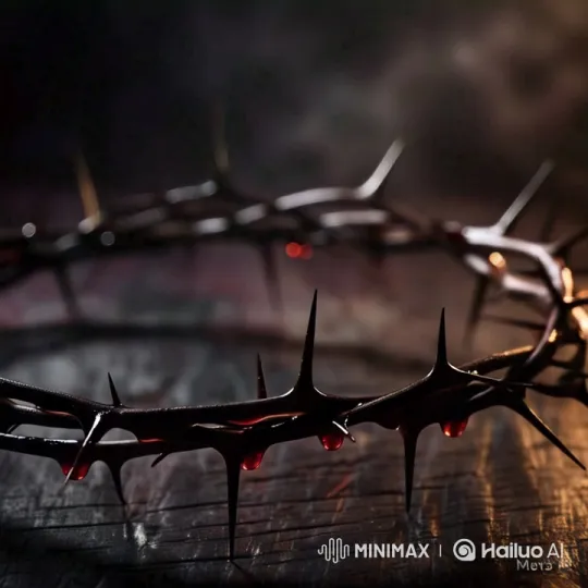 Crown of Thorns: A Study in Light and Shadow – AI Generated Video | Hailuo AI