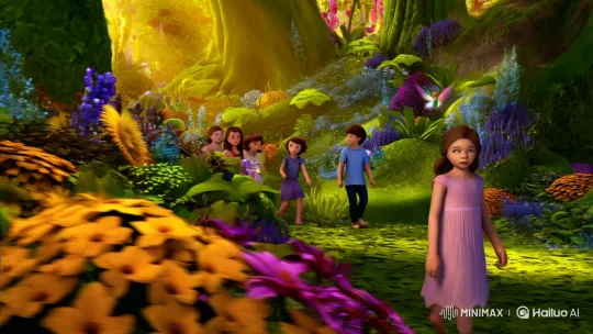 Children Explore Enchanted Forest with Fairies – AI Generated Video | Hailuo AI