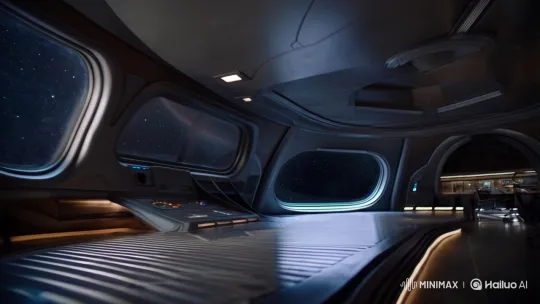 Futuristic Flying Saucer Journey Through Space – AI Generated Video | Hailuo AI
