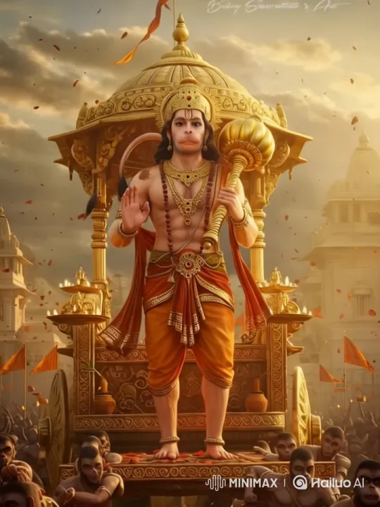 Grand Procession of Majestic Figure on Ornate Chariot – AI Generated Video | Hailuo AI