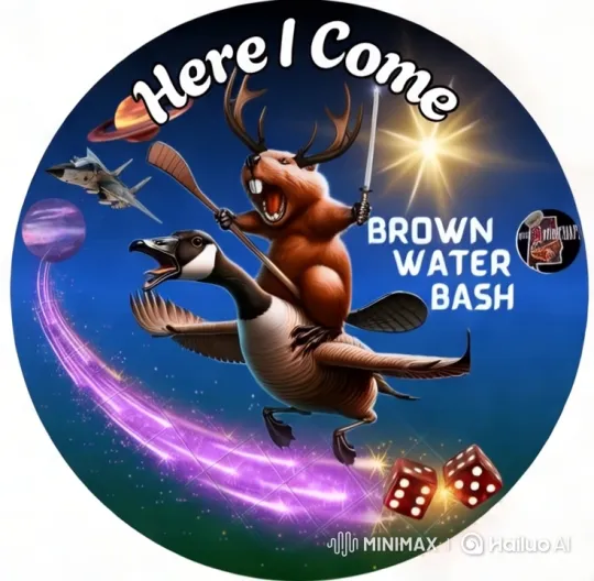 Beaver with Antlers and Goose Fly Through Cosmic Sky – AI Generated Video | Hailuo AI