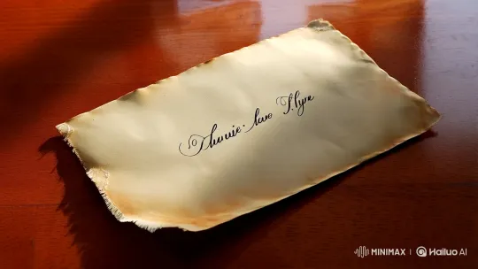 Elegant Zoom-In on Weathered Letter with Personal Touch – AI Generated Video | Hailuo AI