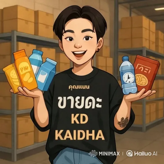 Youthful Entrepreneur Showcases Products in Modern Warehouse – AI Generated Video | Hailuo AI