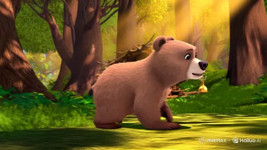 Baby Bear Joyfully Returns Home in Enchanting Forest Scene – AI Generated Video | Hailuo AI