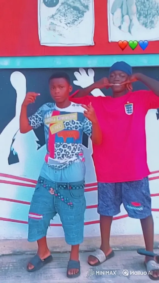 Boys Perform Martial Arts and Boxing in Front of Mural – AI Generated Video | Hailuo AI