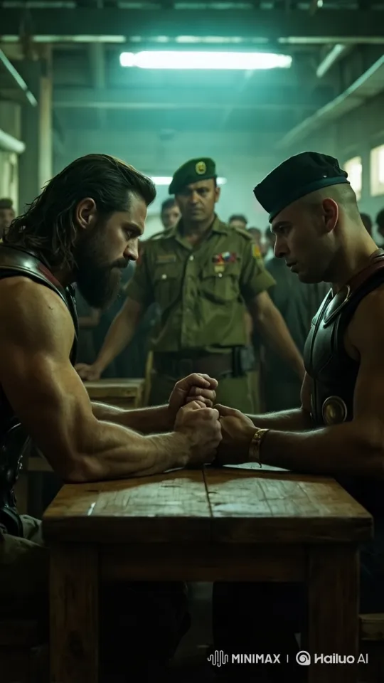 Thor vs. Captain Vikram: Epic Arm Wrestling Match – AI Generated Video | Hailuo AI