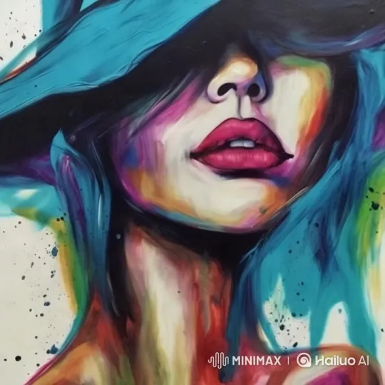 Abstract Painting Exploration: Colorful Dynamics and Depth – AI Generated Video | Hailuo AI