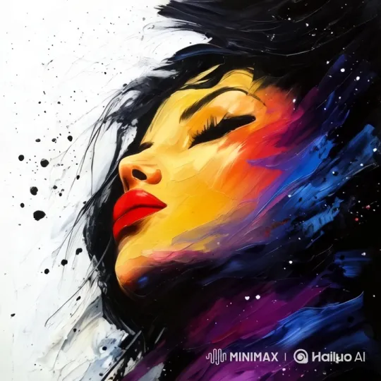 Abstract Art Display: Vibrant Brushstrokes and Dynamic Motion – AI Generated Video | Hailuo AI