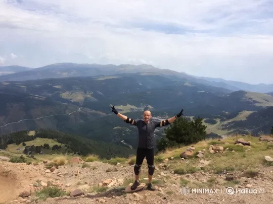 Mountain Biker Transforms into Flying Angel – AI Generated Video | Hailuo AI