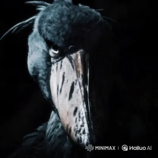 Majestic Bird Revealed in Dark, Dramatic Setting – AI Generated Video | Hailuo AI