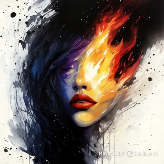 Abstract Painting: Dynamic Brushstrokes and Vivid Contrasts – AI Generated Video | Hailuo AI