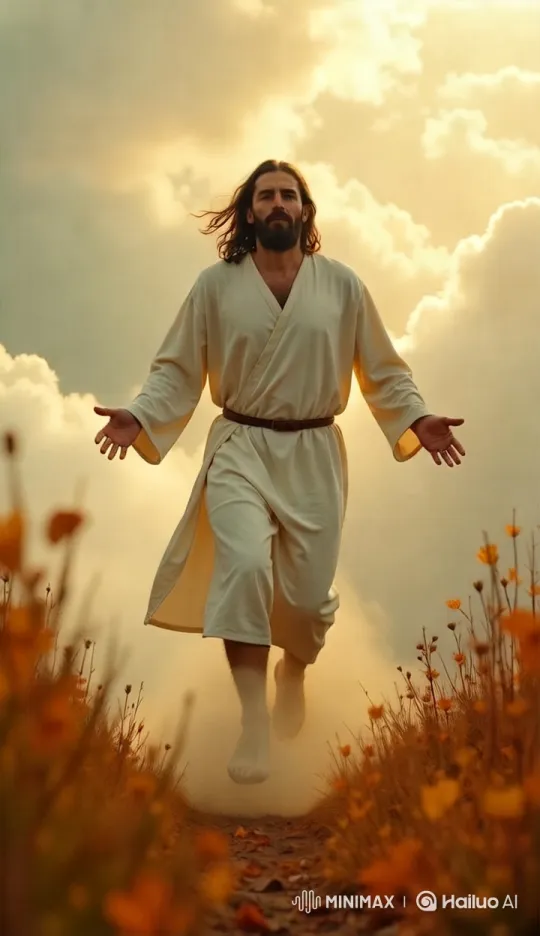 Divine Descent: Aesthetic Arrival of Jesus Christ – AI Generated Video | Hailuo AI