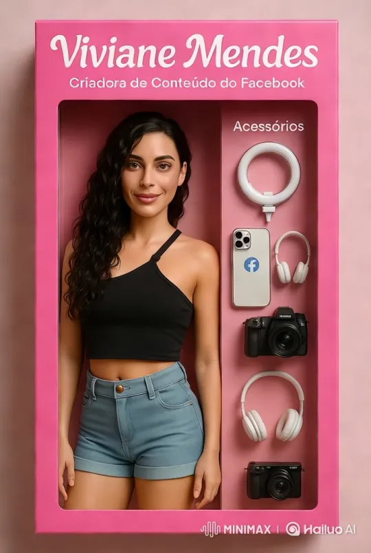 Viviane Mendes Showcases Her Branding and Accessories – AI Generated Video | Hailuo AI