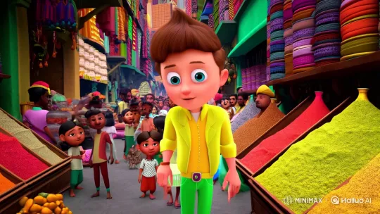 Jeffy Explores Vibrant Indian Market in 'SML Movie' – AI Generated Video | Hailuo AI