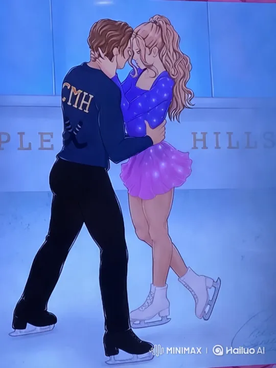 Couple's Intimate Ice Skating Performance Captured – AI Generated Video | Hailuo AI