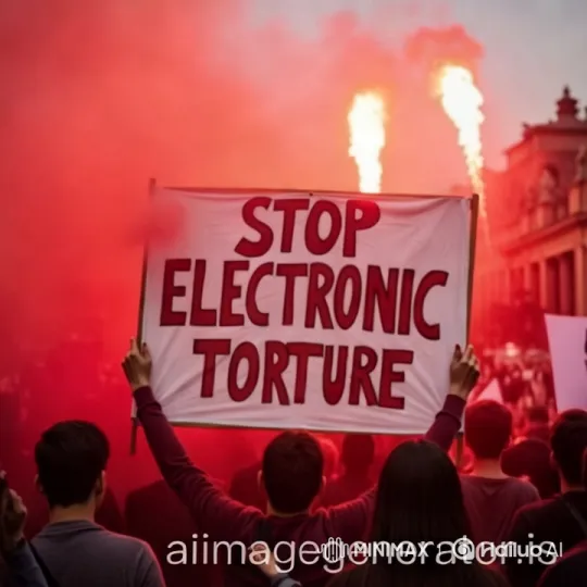 Protest Against 'Electronic Torture' Captured – AI Generated Video | Hailuo AI