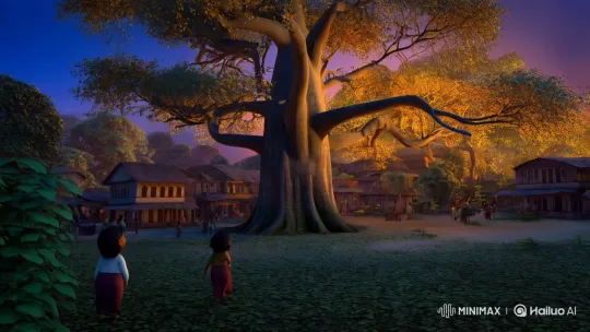 Village Peace Shattered by Felled Ancient Banyan Tree – AI Generated Video | Hailuo AI