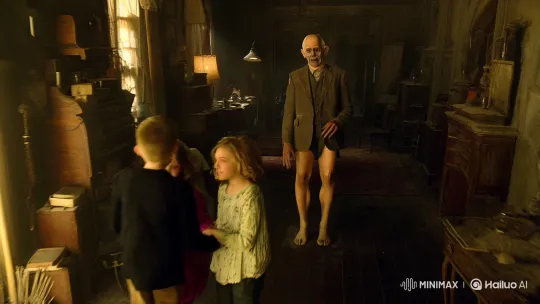 Elderly Figure Reveals Emma Watson in Dramatic Transformation – AI Generated Video | Hailuo AI