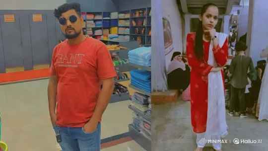 Couple's Intimate Moment in Colorful Store Setting – AI Generated Video | Hailuo AI