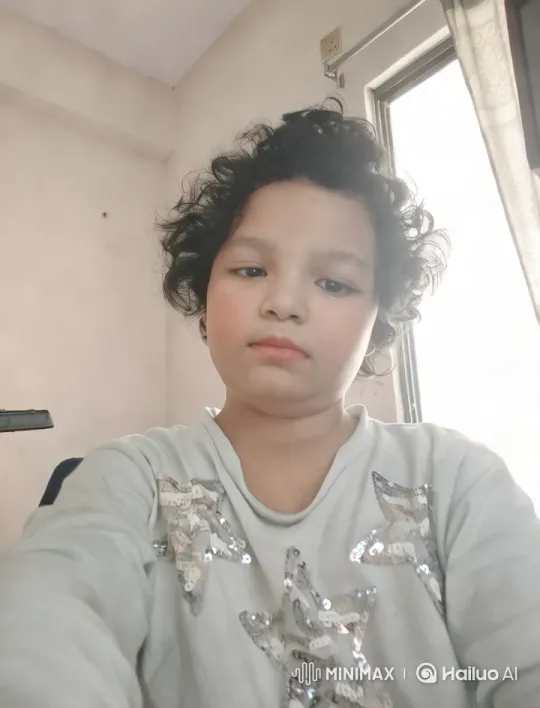 Child in Sparkly Sweatshirt with Minimalist Aesthetic – AI Generated Video | Hailuo AI