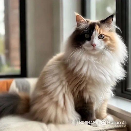 Colorful Cat Performs Graceful Dance on Windowsill – AI Generated Video | Hailuo AI