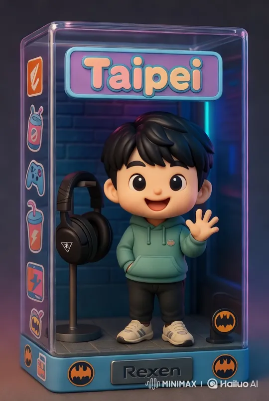 Taipei Toy Figure Showcase in Artistic Setting – AI Generated Video | Hailuo AI