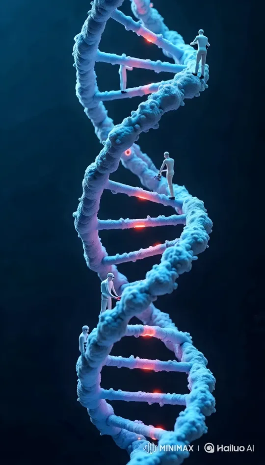 Mini Scientists Constructing DNA with Futuristic Precision – AI Generated Video | Hailuo AI